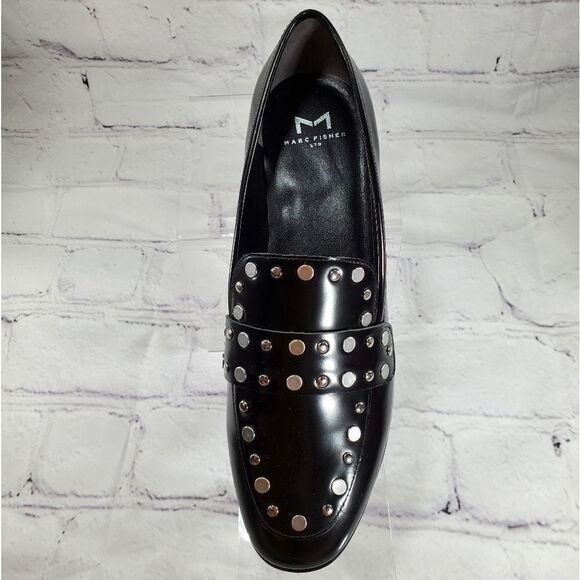 🔥NIB Marc Fisher Zimma Studded Leather Loafers Size 7.5 - Picture 11 of 14